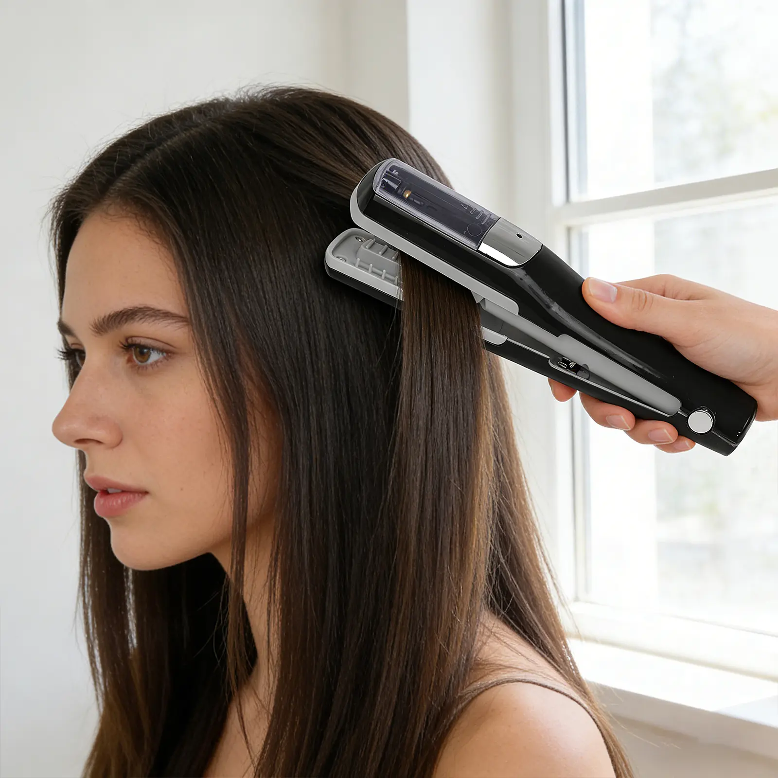 hair split trimmer,Rechargeable hair trimmer,  suitableforsplit-end scissors to remove damaged hair, suitableforsplit-end hair, hair tip repair and hair tipmaintenance,portable electric automatic hairdresser,suitable for familyuse as a gift.