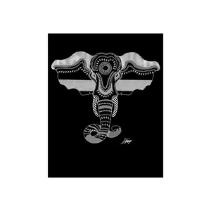 Elephant Art Poster, Indian Patterns, Digital Art, ProCreate, Fine Art Print, Home Decor Gift Room