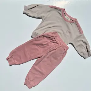 Bunny - Pink Color Block Sweat Set