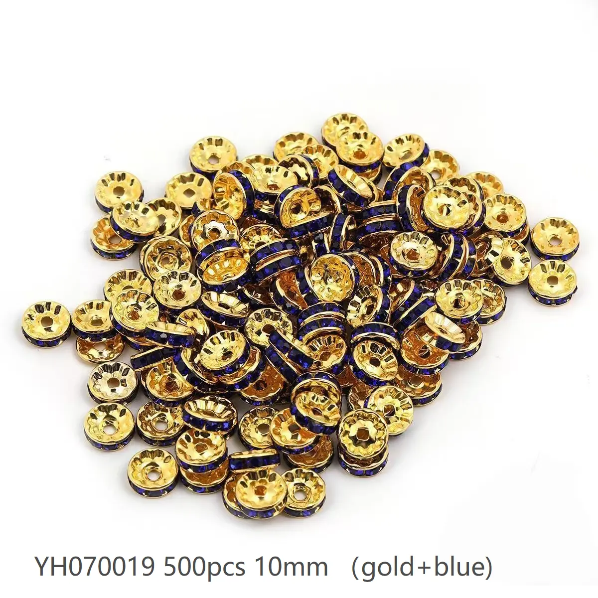#70(10mm 500pcs) Gold/ Blue YH070019