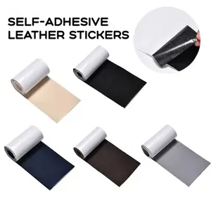 Leather Repair Patch 4×63in Thickened – Restore Old Sofas & Car Seats Fast with Self-Adhesive Cuttable Faux Leather Sheet
