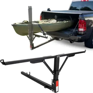 Truck Bed Hitch Extender 2 in 1 Design Foldable Extension Pick Up Rack Canoe Boat Kayak Lumber w/Flag Truck Bed Hitch Extender 2 in 1 Design Foldable Extension Pick Up Rack Canoe Boat Kayak Lumber w/Flag