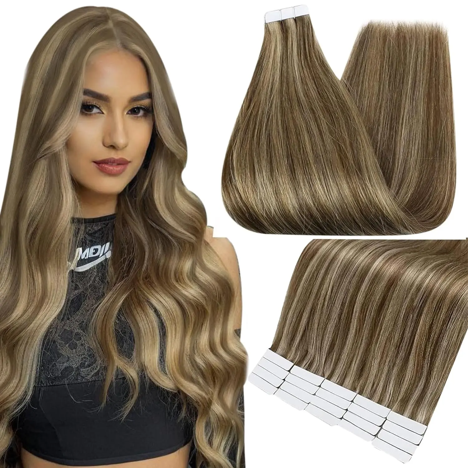 #4P27 Brown with Blonde Highlights