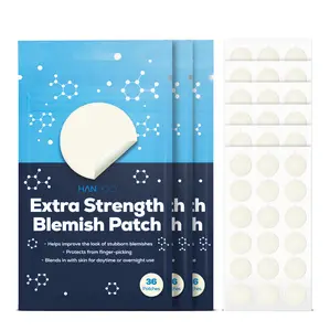 Hanhoo Extra Strength Hydrocolloid Blemish Patch Alcohol-Free, Non-Irritating, Pore Control with Salicylic Acid for Acne Treatment, Gentle Korean Beauty Skin Repair, Multi Pimple Pack