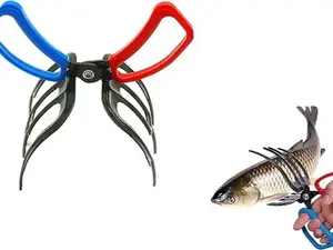 3 Fish Claw Gripper, Fishing Pliers, Fish Gripper, Metal Control Clamp Tong Tackle Tool, Multi-Functional Light Weight Accessories