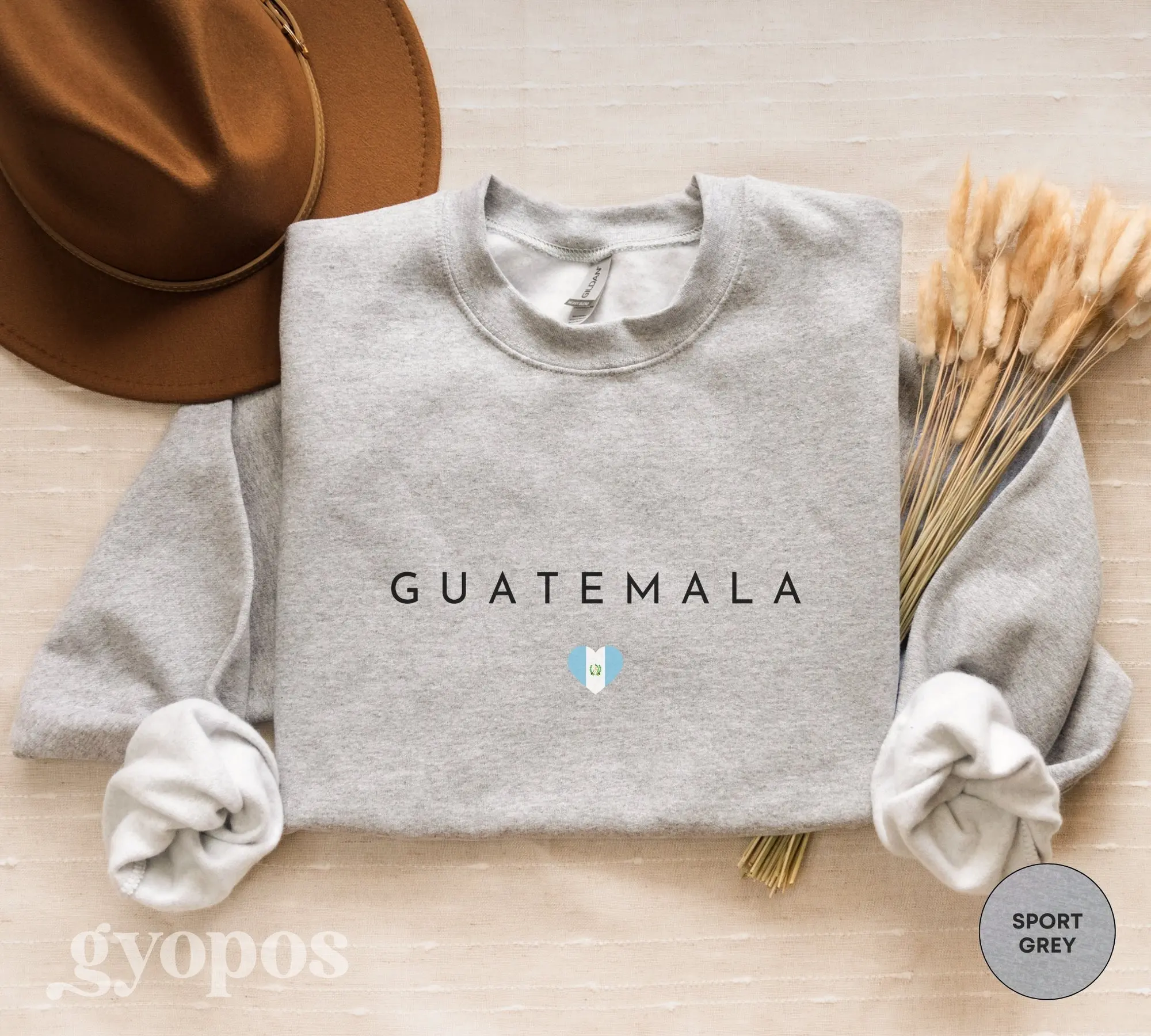 Guatemala Pullover Sweatshirt, Guatemala Hoodie, Guatemala Crewneck Shirt, Guatemala Souvenir Gift, Guatemala Flag, Travel Sweater