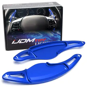 iJDMTOY Sports Blue CNC Billet Aluminum Larger Paddle Shifter Add-On Extensions For 2015-2019 Hyundai Sonata