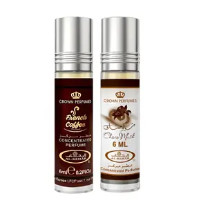 (2pc Bundle Pack) 6ml French Coffee + 6ml Choco Musk - Perfume Roll-On Oil by Al-Rehab