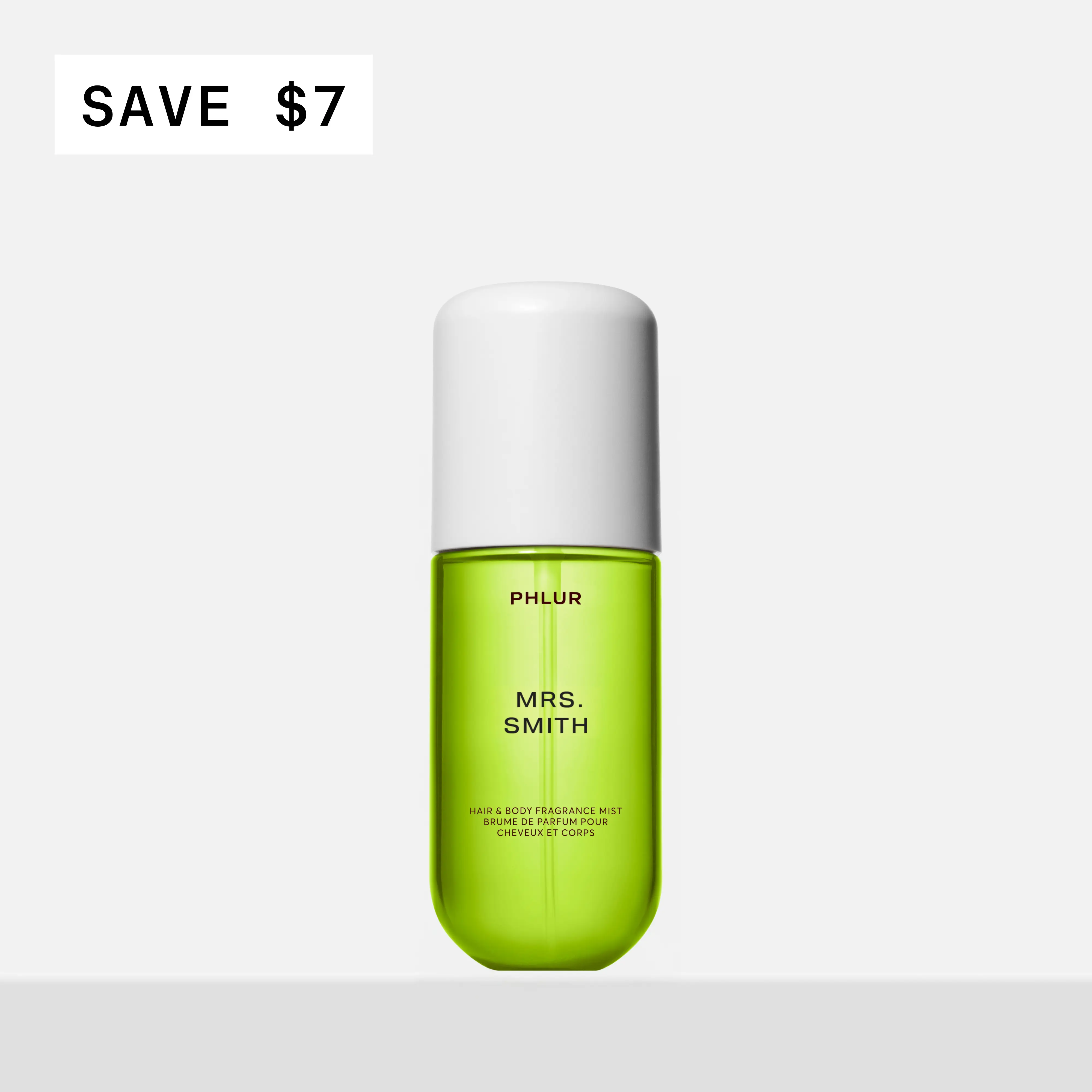 PHLUR Mrs. Smith Body Mist - Travel Size Hair & Body Fragrance Mist with Granny Smith Apple, Pear, Apple Blossom & Violet (3 fl oz)
