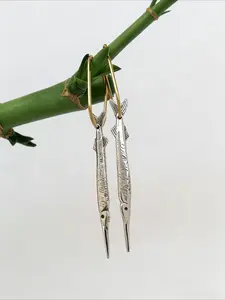 Vintage Fish Ear Cuffs, Creative Design, Simple Style, Daily Wear, Party Jewelry, Unique Women's Accessories, Trendy Fashion Statement, Earrings