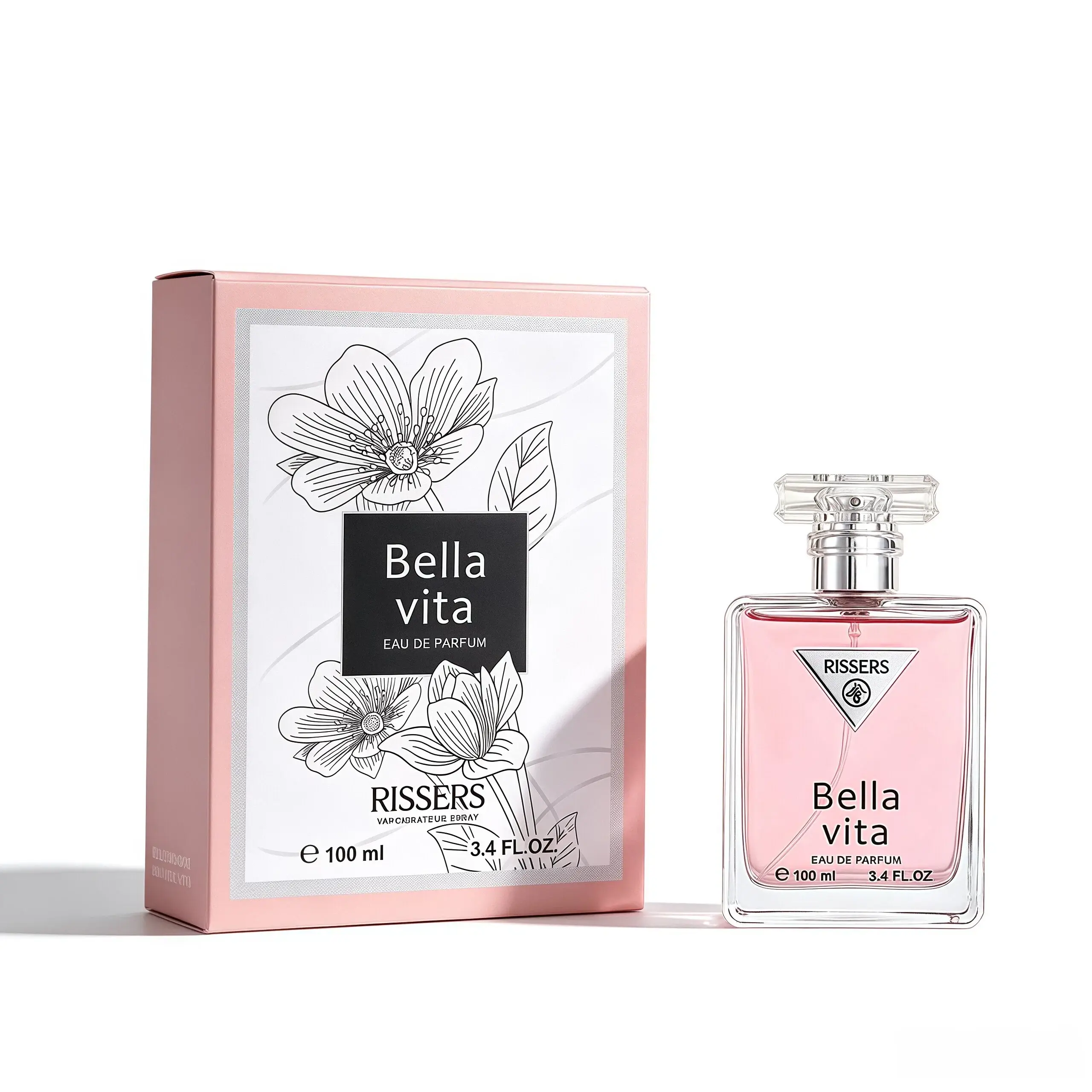 Women's EDP Fragrance, 100ml Long-Lasting Floral Scents Spray with Gentle Peach & White Musk Blends, Daily Use Perfume Single Bottle, Fragrance Long Lasting