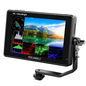 FEELWORLD LUT7S PRO 7 Inch Ultra Bright 2200nits DSLR Camera Field Monitor 3D LUT Touch Screen HDR Waveform F970 External Kit 4K HDMI 3G-SDI