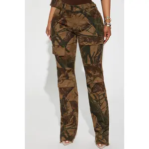 In The Wild Camo Stretch Cargo Jeans - Camouflage In The Wild Camo Stretch Cargo Jeans - Camouflage