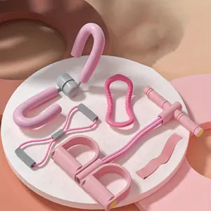 oga Training Equipment Set (5pcs) Including Yoga Stretching Ring, Leg Training Clip, 8 Shaped Resistance Band, Pedal Puller, Fitness Tension Band, Suitable for Gym Home Use Fitness Bands Stretching Gear