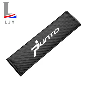 Fiat Punto Carbon Fiber Striped Seat Belt Shoulder Pads, Easy to Install and Clean, Comfortable Car Accessories for Enhanced Safety