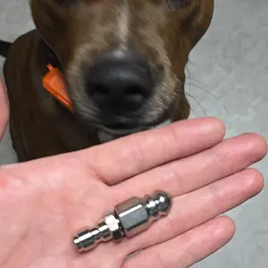 Sewer Cleaning Tool High-pressure Nozzle& 5000 PSI Sewer Jetter Nozzle& Stainless Steel Pressure Washer Drain Jetter Hose Nozzle Tools with 1/4" Quick Connector& Cleaning Accessories& Car Accessories