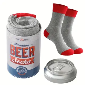 Unique Beer Pattern Socks (36-44Eu) - Interesting Design, Suitable for Gifts and Special Occasions - Unisex