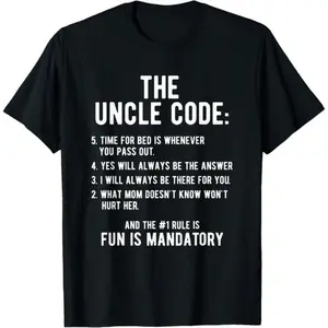 Customizable Cotton Funny Uncle Sports Top, Ideal Gift for Nephew, Unique Casual Apparel for Sports & Outdoor Activities