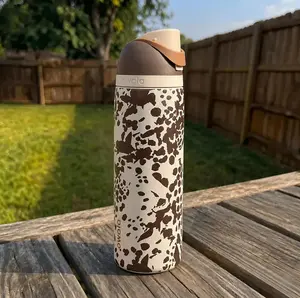 Owala Color Drop FreeSip Cowgirl Core Cow Print Water Bottle