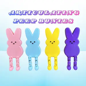 Bunny Peep Articulating Rabbit Figure Poseable Easter Buddy