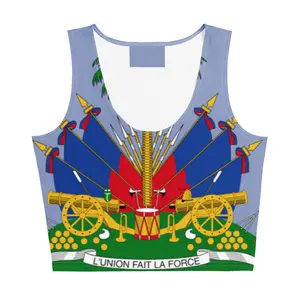 Haiti blue Crop Top