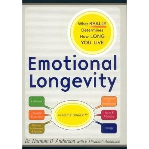 USED Hardcover Book - Emotional Longevity: What REALLY Determines How Long You Live by Norman B. Anderson - English, Life, 2003 Edition, 352 Pages, Like New/Good Condition, Viking Adult (Humanities & Social Sciences, Career & Self-Help)