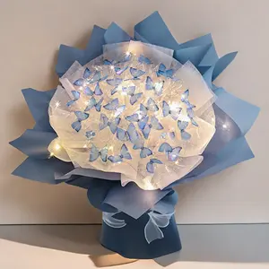 DIY Butterfly Flower Bouquet Kit – Handmade Craft Set for Valentine's, Birthday & Best Friends, Premium Gift for Girls, Creative Home Decoration & Personalized Present