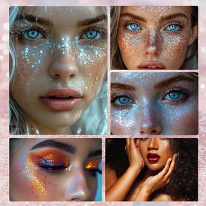 Diaoni Magic Party Glitter Stick, Long-Lasting Shimmer, Shimmering Body Glitter, Easy Application, Halloween, Christmas, Parties, Cosplay, Face, Body, Hair, 5g