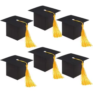 Graduation Decorations - 30 count Grad Cap Box DIY Candy Boxes for Grad Party Favors