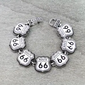 Western Route 66 Magnetic Bracelet