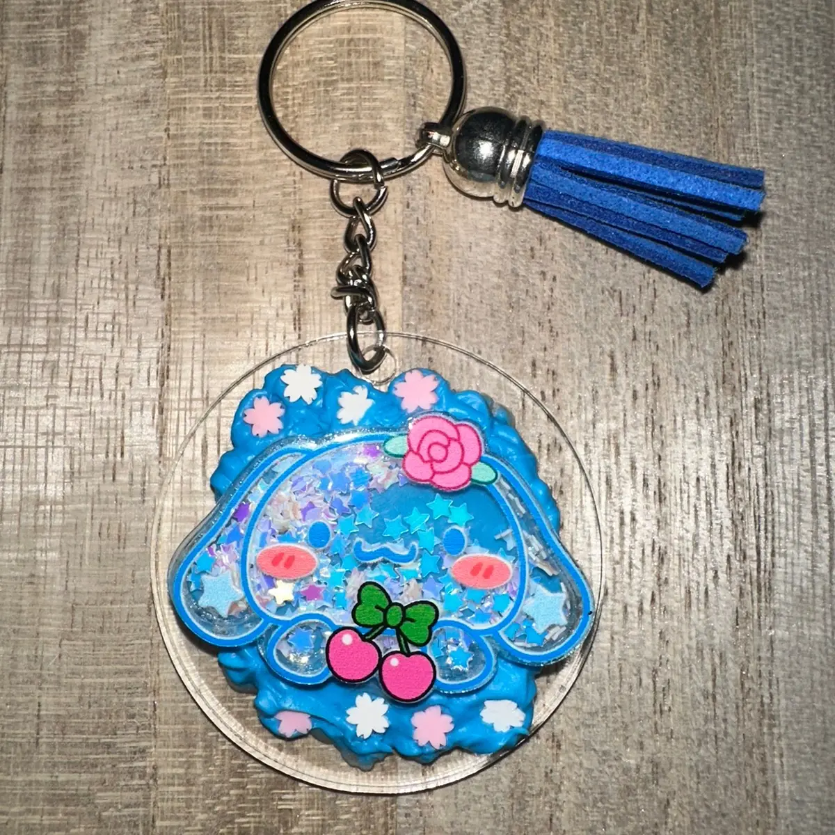 Cinnamoroll shaker acrylic keychain