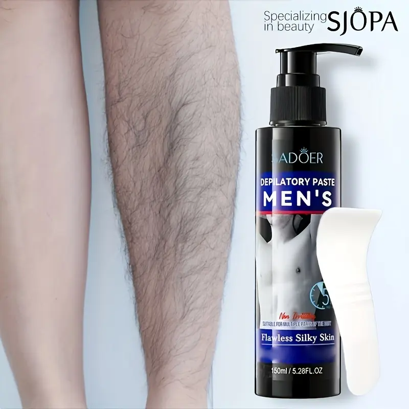 Men's hair removal cream, painless and quick, suitable for body, face, underarms, legs, and genitals. A perfect Father's Day gift for men.