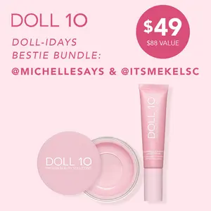 Doll-idays Bestie Bundle // Liquid Filter Foundation and  Pink Power Brightening Treatment Powder Makeup