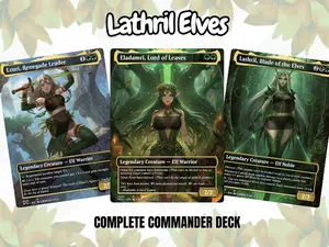 Forest Elf Waifu – Complete Commander Deck – Full 100 Cards + Tokens | Proxy EDH