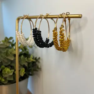 Miyuki Bead Hoop Earrings