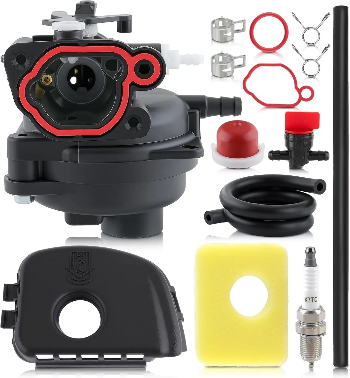 799583 Carburetor for 300E 450E 500E 550E 550EX 125cc 140cc Series Engines | Compatible with 08P502 8P502 09P602 9P602 Lawn Mower Engines Replaces 593261 595656 591979 591160 with 799579 Air Filter