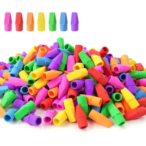 120 Pack Pencil Top Erasers, Cap Pencil Eraser Toppers, Studying Supplies for Teachers Classroom Must Haves Pencil Erasers, 7 Colors