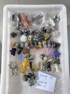 Dana self chose multiple crystal carvings and DIY crystals