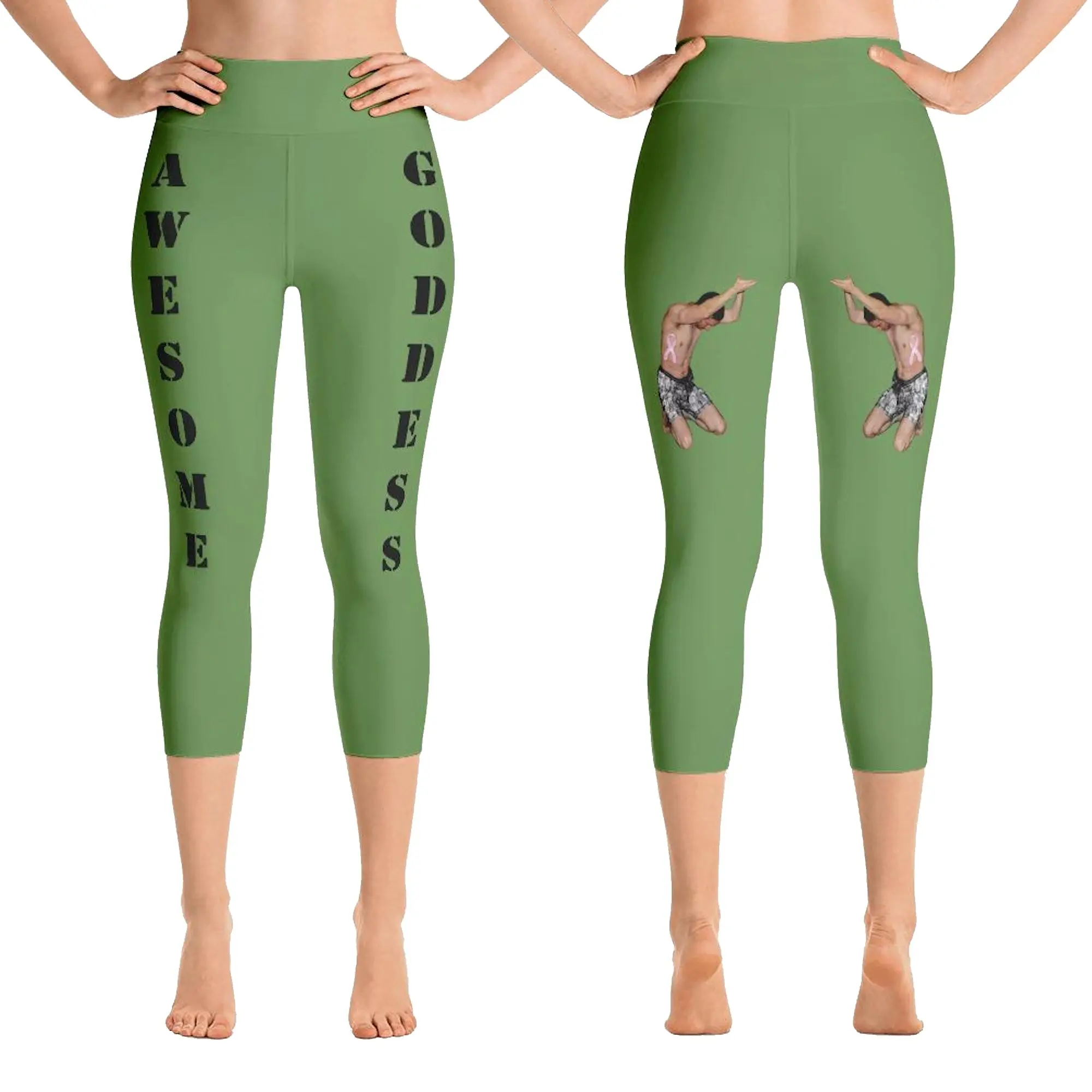 Moss Green Viral Awesome Goddess Leggings: Find Your Zen