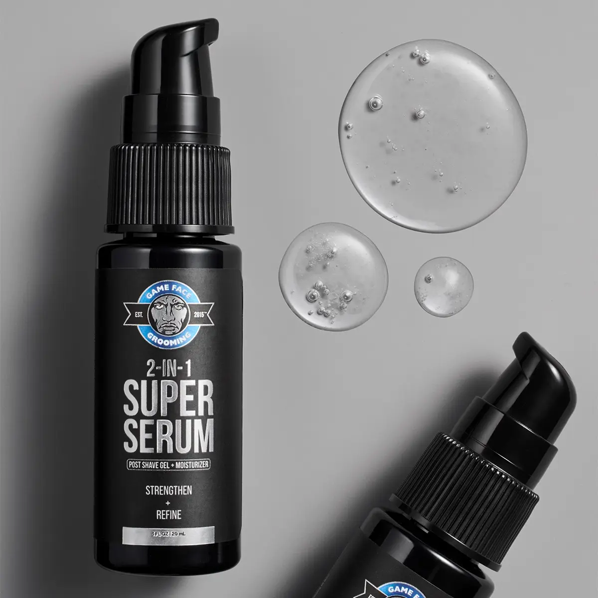 Game Face 2-In-1 Super Serum: Post Shave Gel & Moisturizer
