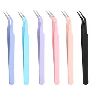 Stainless Steel Nail Set for Nail Stickers, Precision Tweezers for Beauty, DIY Tools, Metal Frame, Single Item Pack