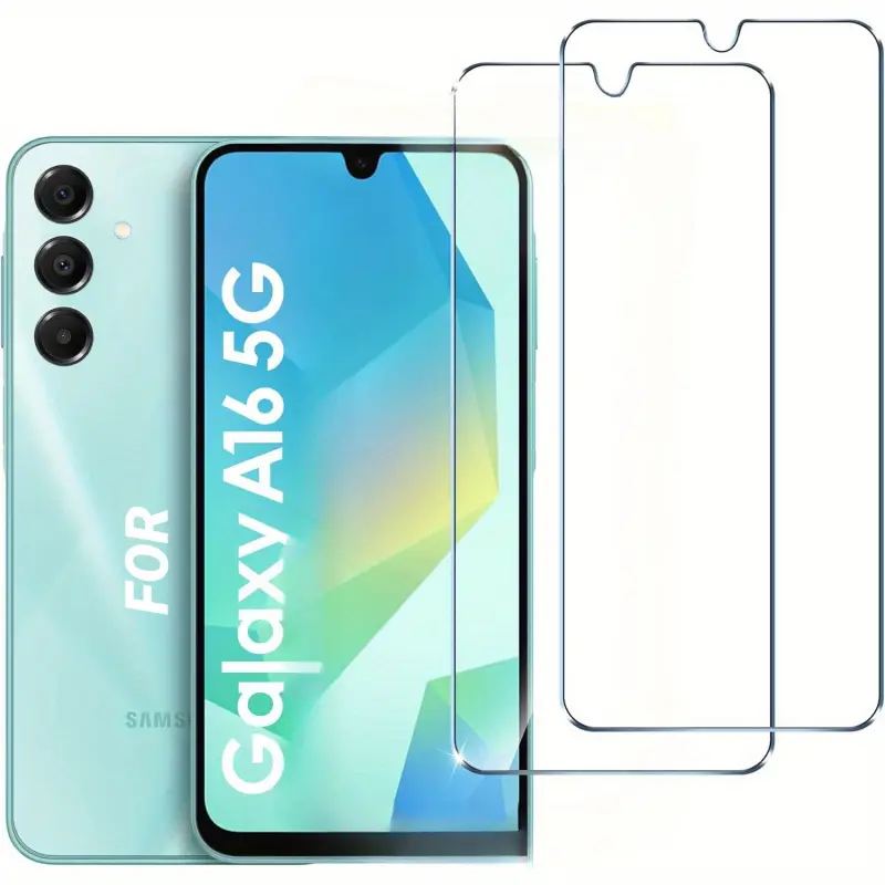 2-Piece Tempered Glass Screen Protectors for Samsung Galaxy A15/A35/A55/A14/A06/A25/A05/A34/A16/A73/A53/A13/A56/A36/A26 5G Easy Install Scratch-Resistant HD Clear 6.7-Inch