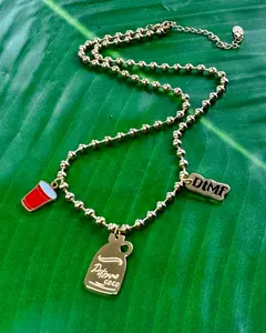 Pitorro de Coco Stainless Steel Necklace