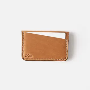 Slim Minimalist Leather Wallet — Front Pocket Full Grain Card Holder, Handmade in USA | The Gannett by Range Leather