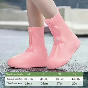 Outdoor Dual-Button Anti-Slip Waterproof Shoes, Thick Commuter Rain Boots for Men & Women, Durable Non-Slip Special Purpose