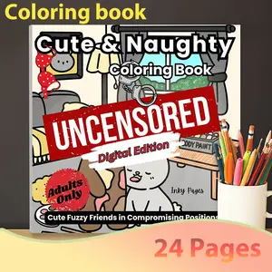 Cute and Mischievous Adult Coloring Book with Fun Furry Animals, Bold and Simple Coloring Gift for Relaxation and Focus, Adults Only