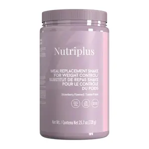 Nutriplus Shake Strawberry Flavor 20g Protein 27 Vitamins Minerals High Fiber Prebiotics No Gluten No Preservatives