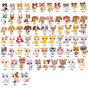 Miniature Cat and Dog Puppy Kitten Fox Figures Mini Pet Shop Collection Collector Set Animals