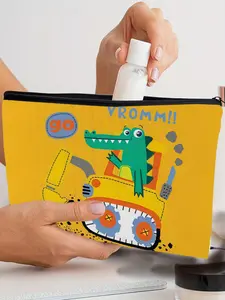 1PC crocodile Makeup Bag - Zipper Pouch, Lightweight & Foldable Travel Organizer with Double-Sided Design for Cosmetics, Cute Gift Idea, Compatible for Travel, Gym, Camping - Ideal Gift for & Women, Ideal for Spring and Summer Getaways3.27PYT-12