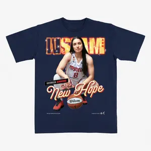 [SLAM] Georgia Amoore D.C.’s New Hope Graphic Tee, Rookie Basketball Star Shirt, Women Sports Fan Streetwear, 2025 Season Game Day Apparel